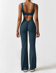 V Sculpt – Peak Flare Jumpsuit